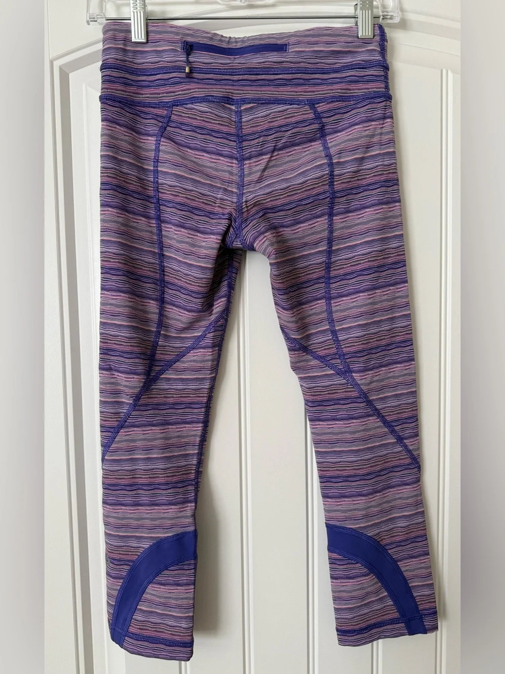 Archival Lululemon Run Inspire Crop II Luxtreme Purple Pink Space Dye Size 4